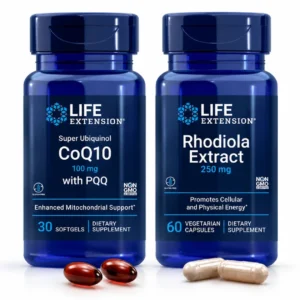 OPTIMO ENERGIE – Life Extension CoQ10 z PQQ in Rhodiola Extract Life Extension Super Ubiquinol CoQ10 100mg z PQQ in Rhodiola Extract 250mg dodatka za protokol OPTIMO ENERGIE – celična energija in vitalnost