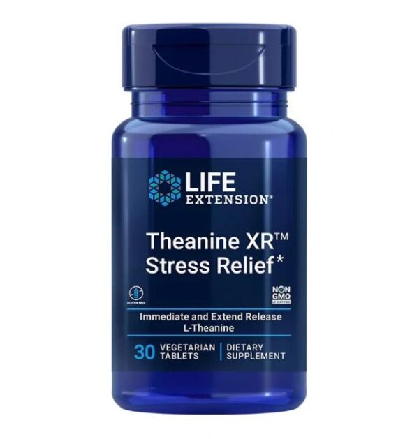 Life Extension Theanine XR Stress Relief Life Extension Theanine XR Stress Relief 30 tablet z L-teaninom za takojšnjo in dolgotrajno sprostitev stresa