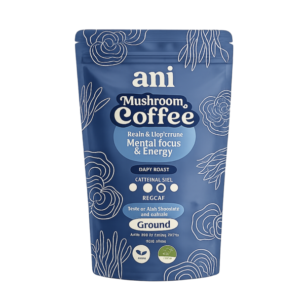ani_mushroom_coffee ANi mleta kava z gobami – Bister um in energija, 200 g
