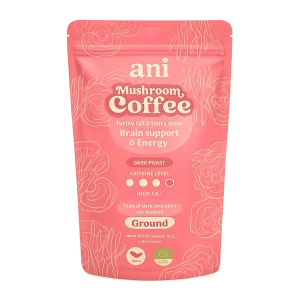 ani_pink_mushroom_coffee ANi mleta kava z gobami – Koncentracija in energija, 200 g